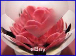 VERY Uncommon Kerry Zimmerman faceted footed crackle cut rose