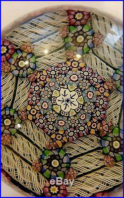 Vintage Perthshire Crieff Scotland Paperweight Millefiori Art Glass
