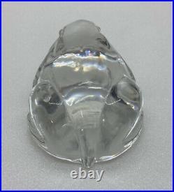 Very Rare 1940s S. Christian Of Copenhagen Crystal Glass Frog Paperweight 23