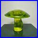 Viking-Glass-Lime-Green-Vaseline-Glass-Mushroom-Paperweight-3-T-3-1-2-D-01-wx