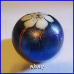 Vintage 1974 Stephen Smyers Art Glass Hand Blown Paperweight