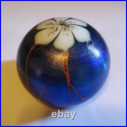 Vintage 1974 Stephen Smyers Art Glass Hand Blown Paperweight