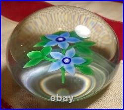 Vintage 1983 Selkirk Glass Paperweight Bouquet Peter Holmes 24/150