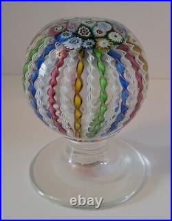 Vintage AVEM Murano Art Glass Paperweight with Pedestal Base 1342