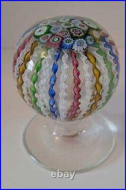 Vintage AVEM Murano Art Glass Paperweight with Pedestal Base 1342