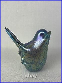 Vintage Alan Fox WA Iridescent Bird Paperweight