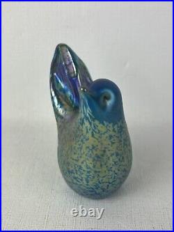 Vintage Alan Fox WA Iridescent Bird Paperweight