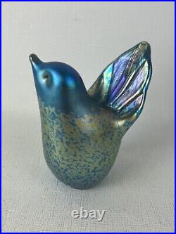 Vintage Alan Fox WA Iridescent Bird Paperweight