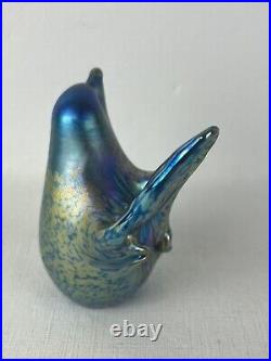 Vintage Alan Fox WA Iridescent Bird Paperweight