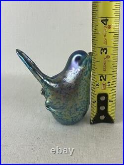 Vintage Alan Fox WA Iridescent Bird Paperweight