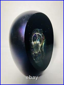 Vintage Art Glass Paperweight R. W. Stephen Cosmic Universe