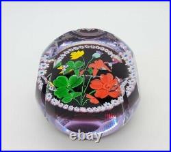 Vintage Caithness Four Nations Coronation Art Glass Paperweight Made Scotland