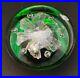 Vintage-Estate-Murano-Green-and-Clear-Italian-Art-Glass-Flower-Paperweight-01-bjc