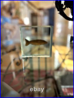 Vintage Felt Studios Gold Fish Paper Weight 1996 23K Gold Leaf