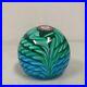 Vintage-Fratelli-Toso-Murano-Blue-And-Green-Swirls-Art-Glass-Crown-Paperweight-01-sh