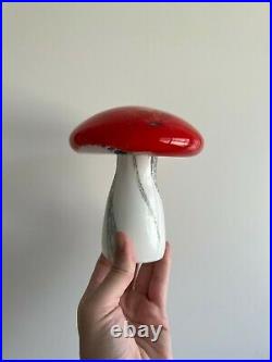 Vintage Hand-blown Glass Mushroom