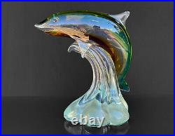 Vintage Italian Murano Blown Art Glass Shark Sculpture Paperweight