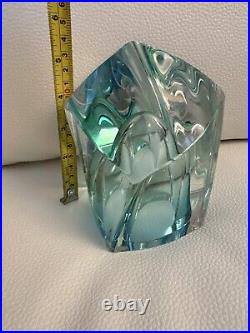 Vintage Kosta Boda By Goran Warff 98806 art glass paperweight sculpture