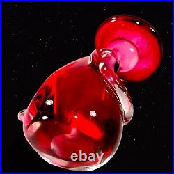 Vintage Murano Art Glass Paperweight Oball Figurine Vetreria Artística 5T