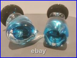 Vintage Murano Art Glass signed Paperweights ultra rare unique