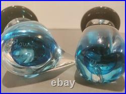 Vintage Murano Art Glass signed Paperweights ultra rare unique