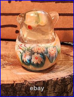 Vintage Murano-Hand-Blown Glass Baby Chick Paperweight-78gr-2.25x1.25x1.5tall