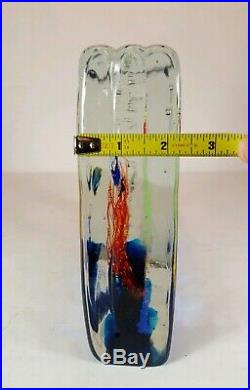 Vintage Murano Italian Art Glass Fish Aquarium Large Paperweight Sculpture Decor