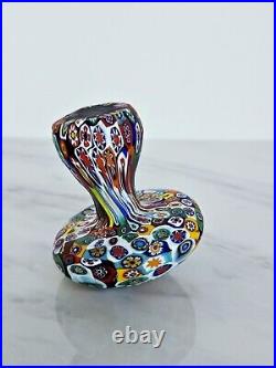 Vintage Murano Italian Glass Millefiori Mushroom Paperweight? Glows