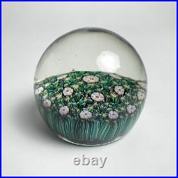 Vintage Murano Millefiori Paperweight Art Glass Foil Label Vetreria Fiori