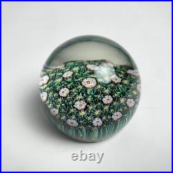 Vintage Murano Millefiori Paperweight Art Glass Foil Label Vetreria Fiori