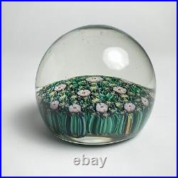 Vintage Murano Millefiori Paperweight Art Glass Foil Label Vetreria Fiori