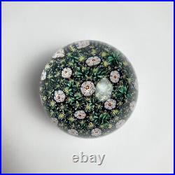 Vintage Murano Millefiori Paperweight Art Glass Foil Label Vetreria Fiori