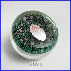 Vintage Murano Millefiori Paperweight Art Glass Foil Label Vetreria Fiori