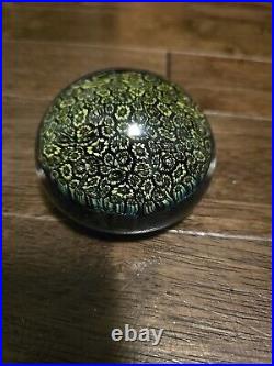 Vintage Murano Millefiori Paperweight WithSticker 1970s Absolutely Stunning