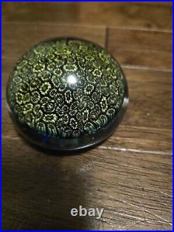 Vintage Murano Millefiori Paperweight WithSticker 1970s Absolutely Stunning