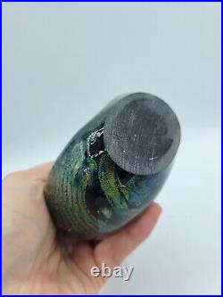 Vintage Murano Style Teardrop Dichroic Glass Sculpture Retro Paperweight 6.5