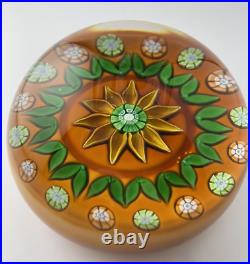 Vintage Perthshire 1979A Sunflower Annual Collection/Ltd Ed Glass Paperweight