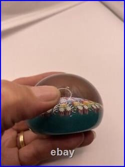 Vintage Perthshire Central P Cane millefiori paperweight Beautifully Made