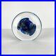 Vintage-Robert-Eickholt-Paperweight-Art-Glass-Abstract-Blue-Iridescent-Disk-6in-01-gx