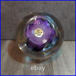 Vintage Selkirk Art Glass Scotland Fantasy Paperweight 2000 Signed Twiught