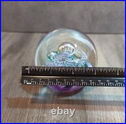 Vintage Selkirk Art Glass Scotland Fantasy Paperweight 2000 Signed Twiught