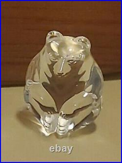 Vintage Steuben Crystal Art Glass Bull & Bear Stock Market Figurine Pr Signed