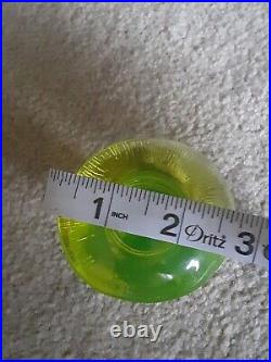 Vintage Viking Glass Lime Green Mushroom