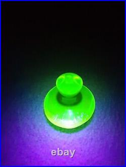 Vintage Viking Glass Lime Green Mushroom