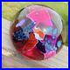 Vtg-1993-Signed-Studio-Art-Glass-Magnum-Paperweight-Pink-Blue-Purple-Jelly-Orb-01-mzbz