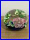 Vtg-Art-Glass-Frogs-Lylipad-Pink-Flower-Paper-Weight-01-rty