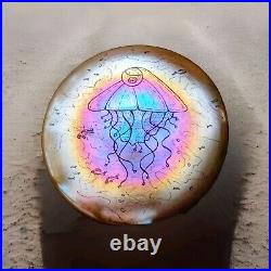 Vtg Tim Jerman American Art Glass Paperweight 1980 Signed Smithsonian Listed