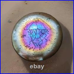 Vtg Tim Jerman American Art Glass Paperweight 1980 Signed Smithsonian Listed