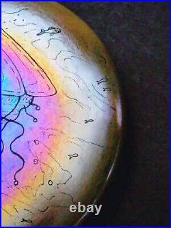 Vtg Tim Jerman American Art Glass Paperweight 1980 Signed Smithsonian Listed