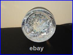 Whitefriars Faceted Glass Concentric Millefiori Pedestal Paperweight 1974